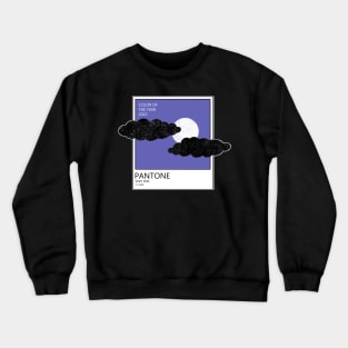 VERY PERI PANTONE Color. The moon behind the clouds Crewneck Sweatshirt